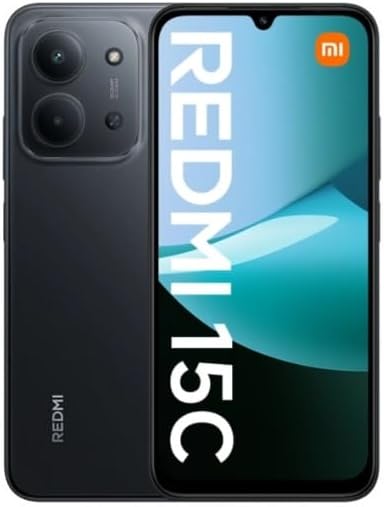 Smartphone Xiaomi Redmi 15C Midnight Black (Preto) 8GB RAM 256GB ROM