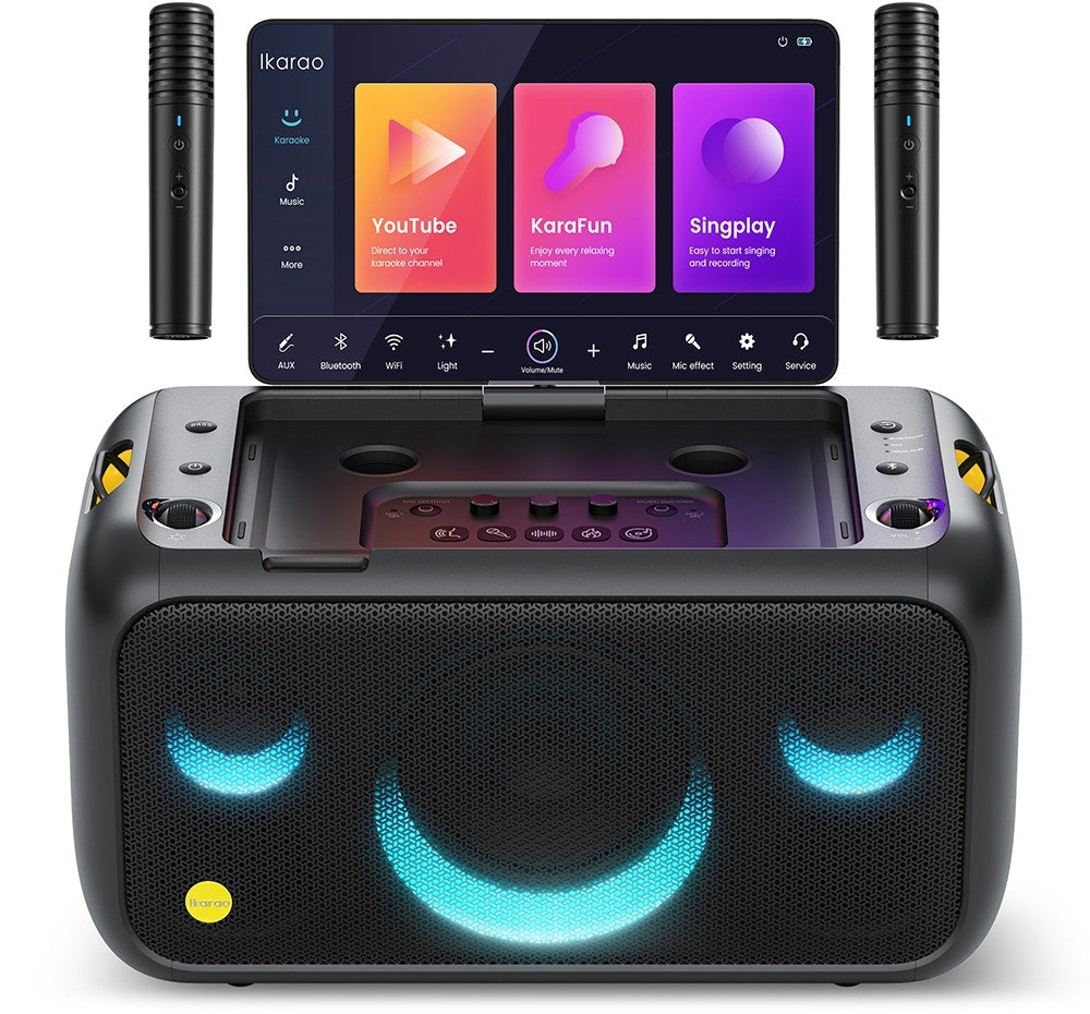 Speaker de Karaokê Joog Break X1 800W Tela 13,1" 2x Microfones sem fio