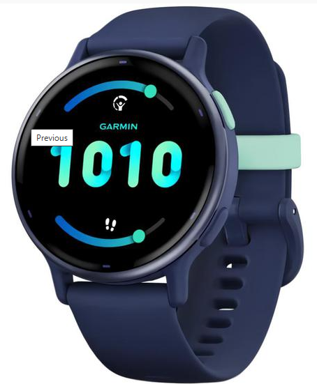 Relógio Garmin Vivo Active 5 com GPS Wi-Fi - Preto