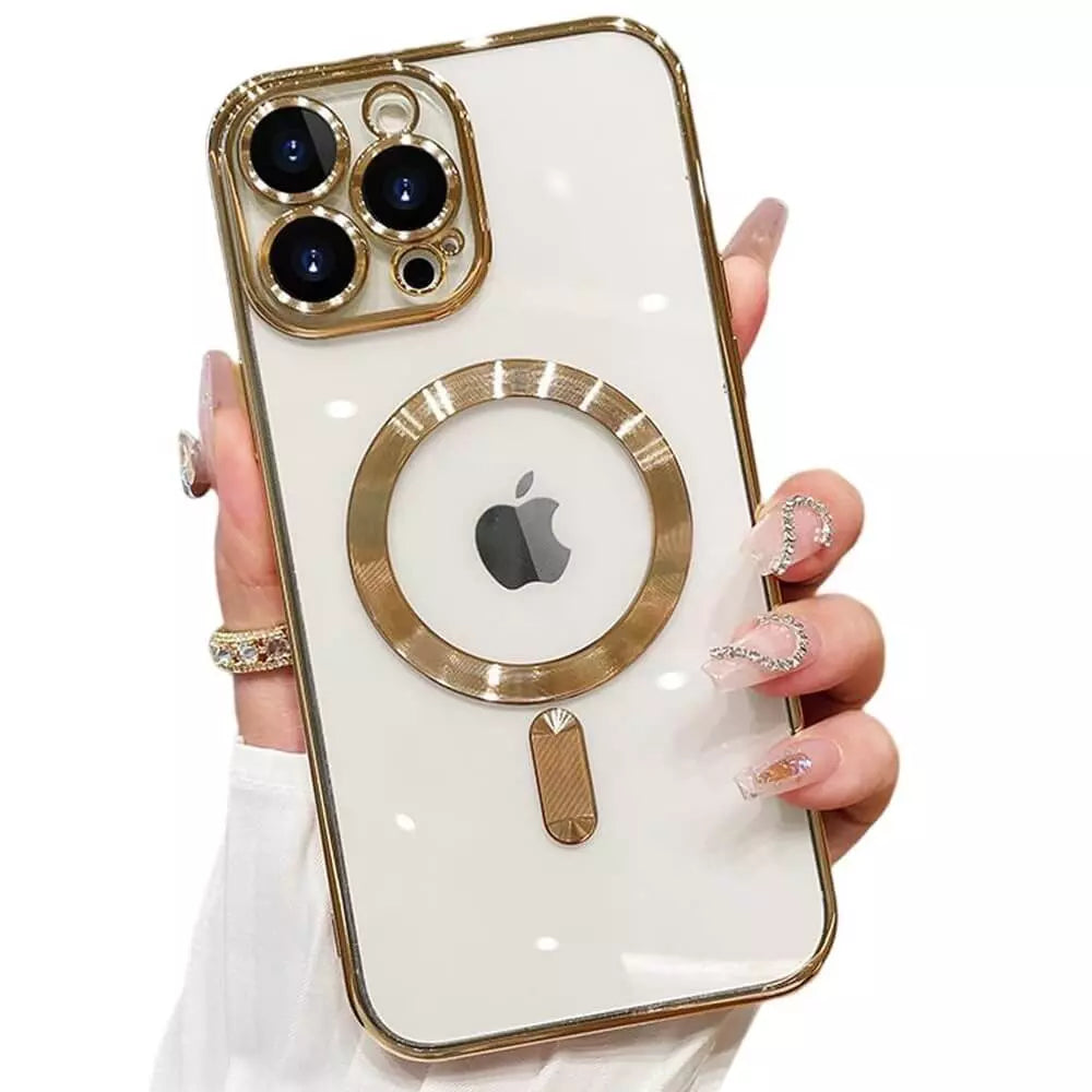CAPA IPHONE 16 PRO MAX RING DOURADA - DEVIA