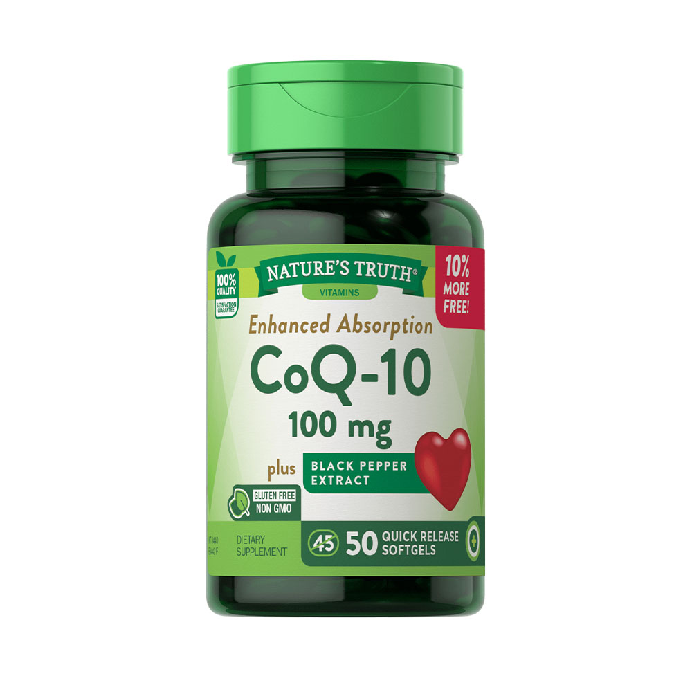 Vitamina Enhanced Absorption CoQ-10 100 mg - 50 cápsulas
