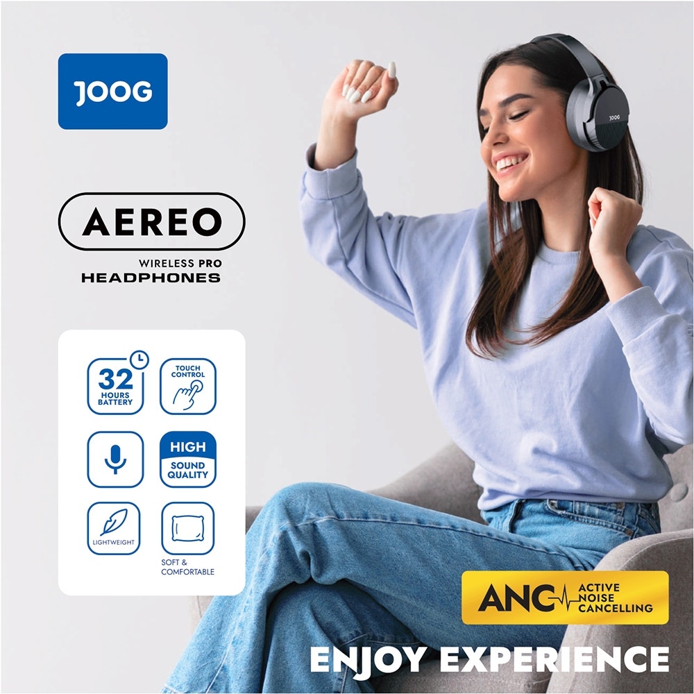 Fones de ouvido sem fio Joog Aereo (com cancelamento de ruído)