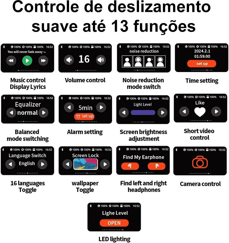Fone de ouvido sem fio Joog Air2 Vision A2V-JG