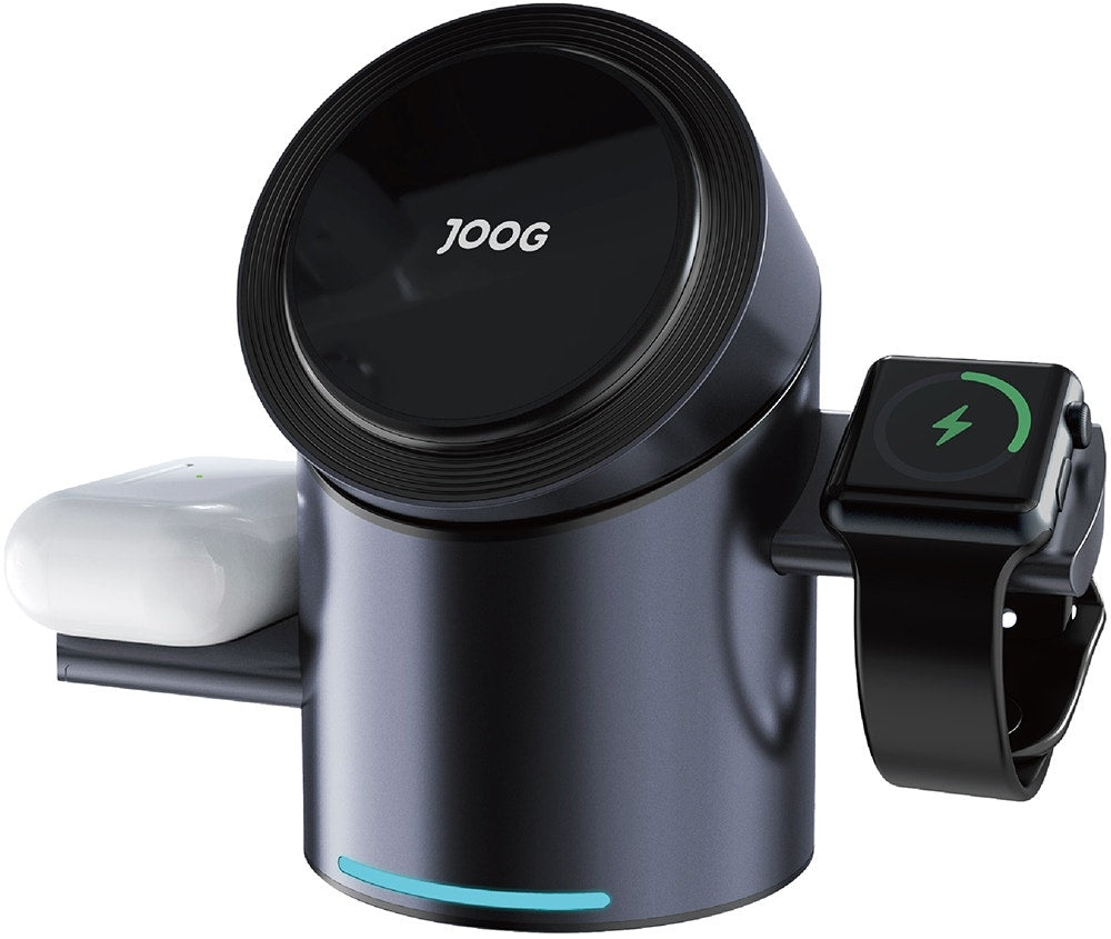 Carregador sem fio magnético Joog MagCharger 3 in 1 Qi2 MC31-JG