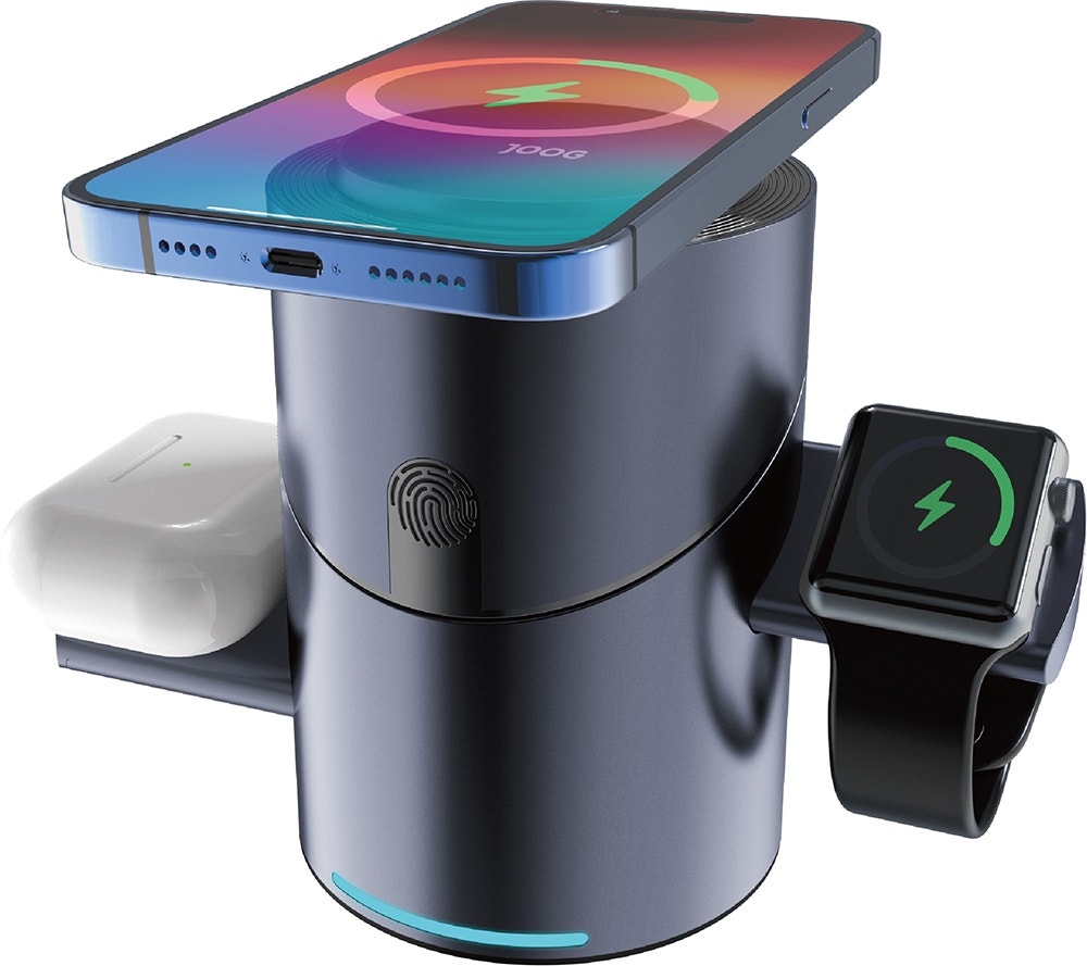 Carregador sem fio magnético Joog MagCharger 3 in 1 Qi2 MC31-JG