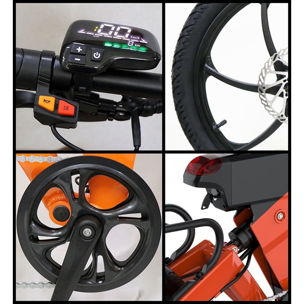 E-Bike Joog G3 M3 com Rodas de 20" Bateria de 7.8Ah Autonomia até 50Km