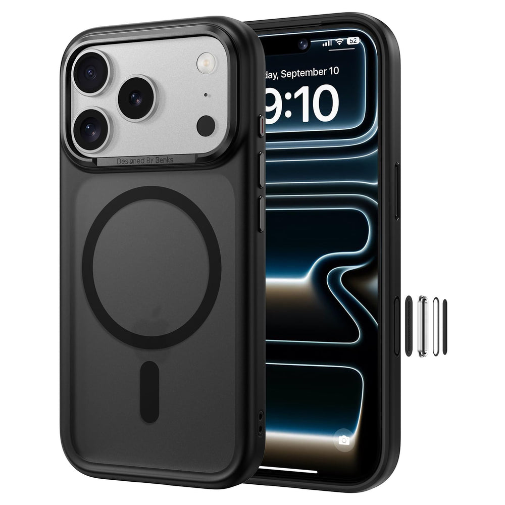 CAPA IPHONE 17 PRO MAX ELEGANT MAGNETICA PRETA - DEVIA
