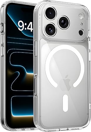 CAPA IPHONE 17 PRO HARD JACKET MAGNETICA TRANSPARENTE - DEVIA