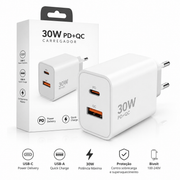 CARRREGADOR 30W PD + QC BRANCO