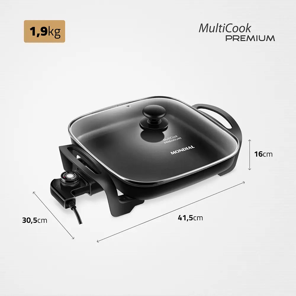 Panela Elétrica Mondial MultiCook Red PE-49-RC 220V