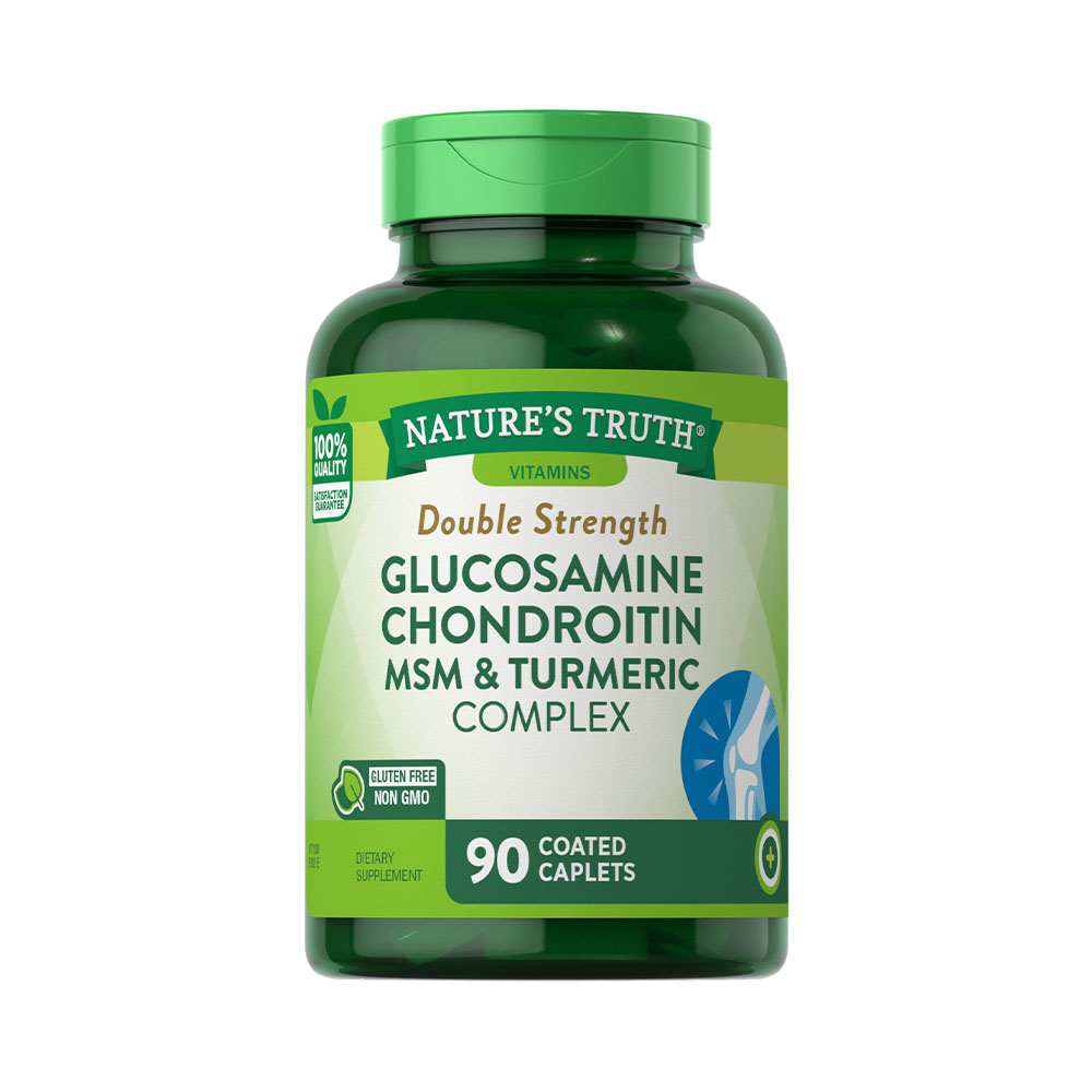 Vitaminas Nature's Truth Glucosamine Chondroitin MSM & Turmeric - 90 cápsulas