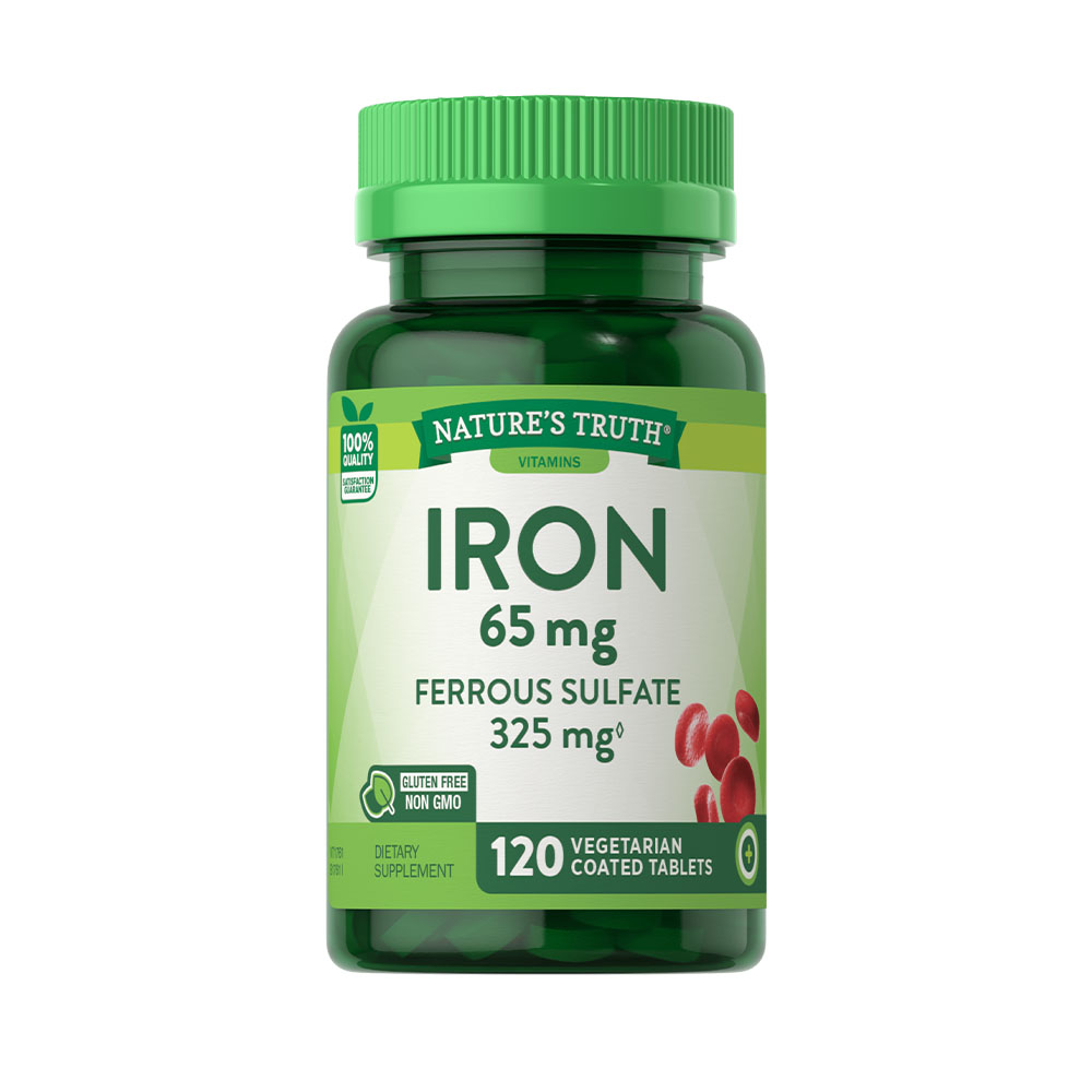 Vitamina Nature's Truh Iron 65 mg - 120 cápsulas