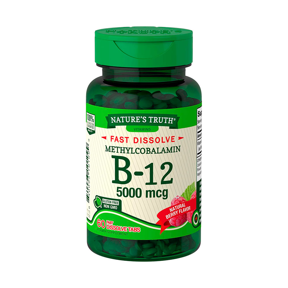 Vitamina B-12 Nature's Truth Methylcobalamin 5000mcg - 60 Tabs