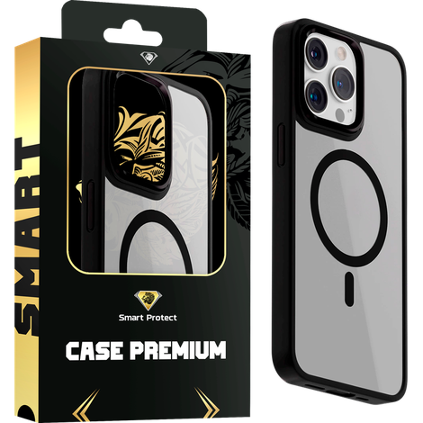 CAPA METAL CLEAR COM MAGSAFE BLACK