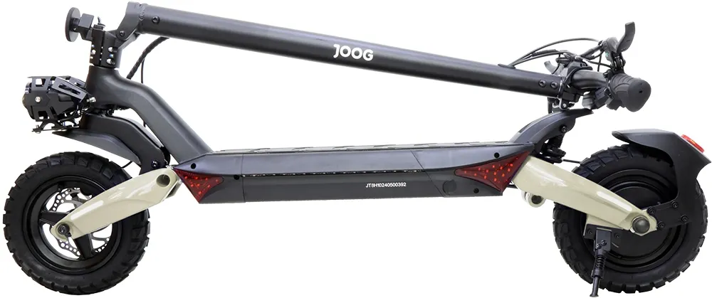 Patinete Elétrico Joog PJG-T8 Black/Beige - Roda 10" Bateria de 15Ah Autonomia até 60Km