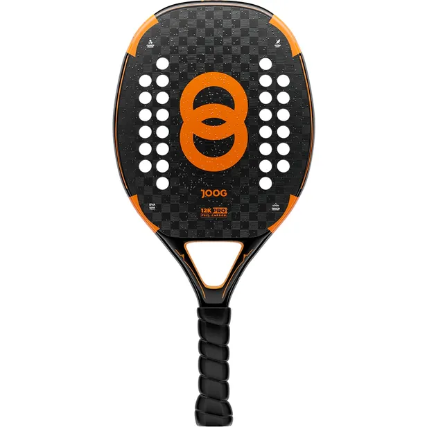 Raquete de Beach Tennis Joog Carbon Frame EVA Super Foam 12K Pro - Orange