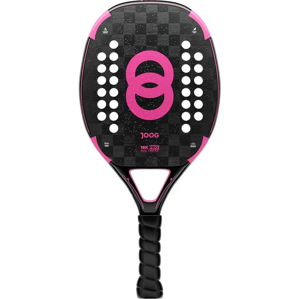 Raquete de Beach Tennis Joog Carbon Frame EVA Super Foam 18K Pro - Red