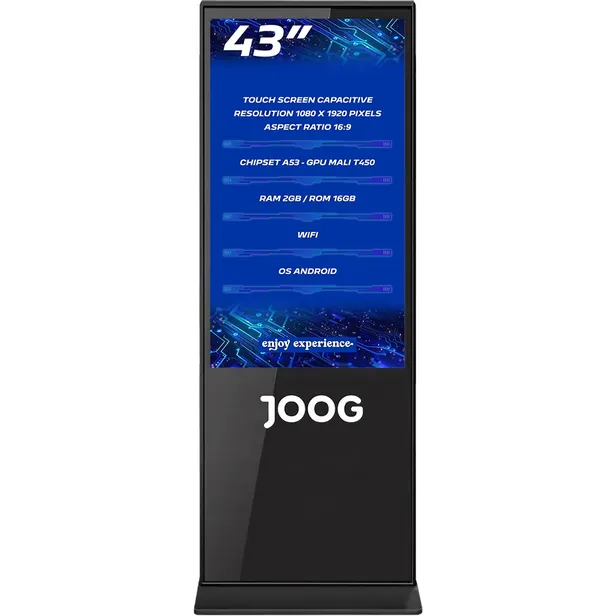 Tela Joog Multimídia Inteligente Publicitária SG43SLPTAD de 43" 2+16GB Android - Bivolt
